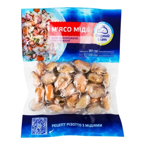 М`ясо мідій Водний Світ 180 г