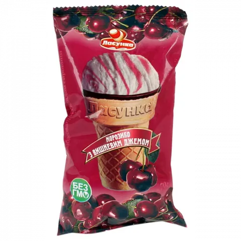 Морозиво Ласунка 70 г Вишнев. джем