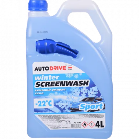 Омивач скла зимовий Winter screen wash -22 C 4 л Sport AD 0123