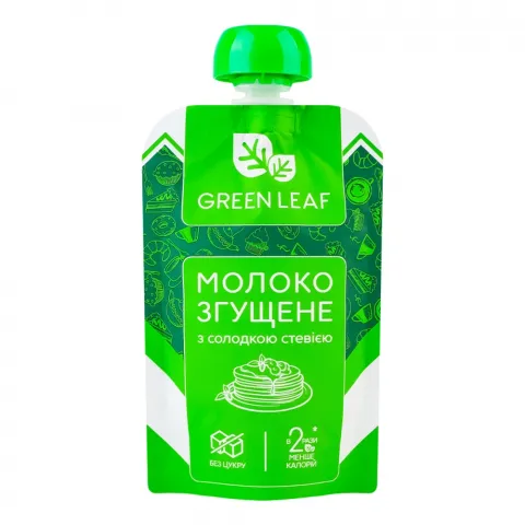 Молоко згущ. Green Leaf 90 г зі стевією