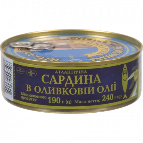 Конс Сардина Riga Gold 240 г з/б в/о ключ