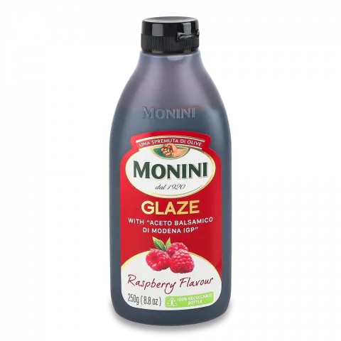 Соус Моніні 250 мл п/п бальзаміч. глазур з малиною