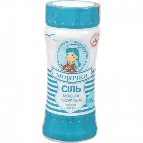 Сіль морська Морячка 500 г сільничка