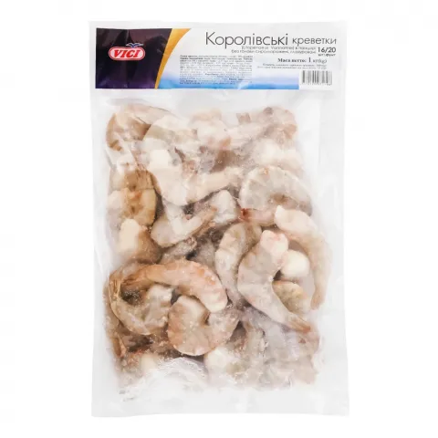 Св морож хвости Королівської креветки сирі ваг.