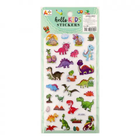Наліпки дит. Маlevaro об`ємні  4 10х22 см 12шт. в ас.