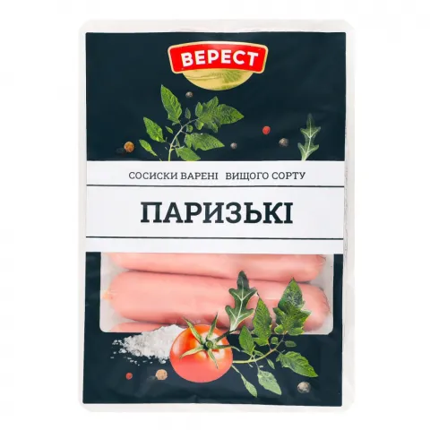 Сосиски Верест Паризькі 280 г в/ґ