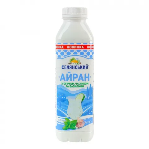 Айран Селянський 1,6 420 г Огірок-часник-базилік