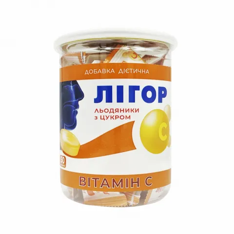 Добавка дієтична Льодяники Лігор вітамін С 50 банка