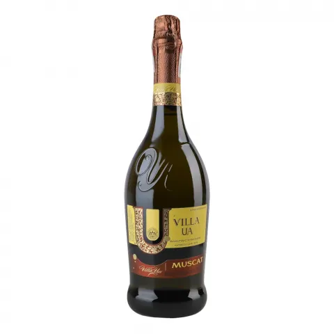 Вино ігристе Вілла UA Мускатне 0,75 л н/сол. біле
