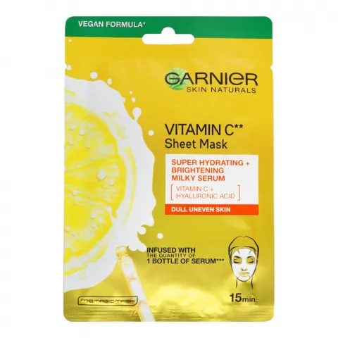 Маска д/обличчя Garnier 28 г Sk.Nat. д/нерівномірного тону тьмяної шкіриз віт.С