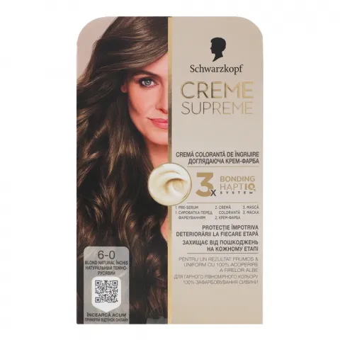 Фарба д/волосся Creme Supreme 6-0 Темно-Русявий