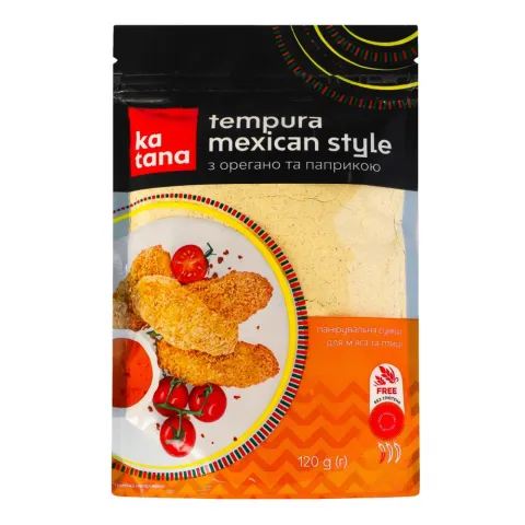 Панірувальна суміш Katana 120 г Tempura Mexican Style без глютену