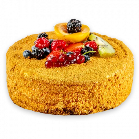 Торт Медовик Оксамитовий  з журавлиною вага СП