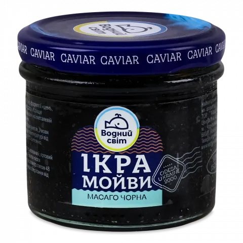 Ікра мойви Водний Світ 100 г Масаго чорна