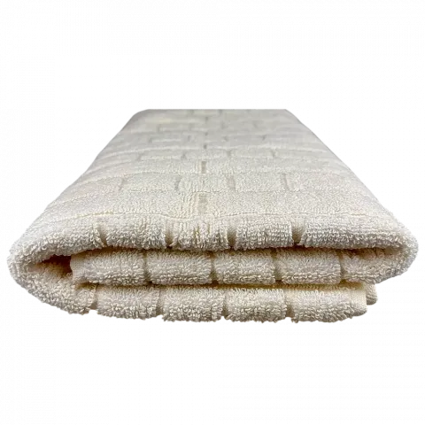 Рушник махровий DINA.ME QD-0560 50х100 см 620 г/м2 Молочний (Узбекистан) И922