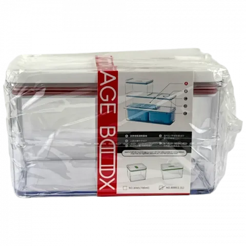 Ємкість пласт. д/кухні квадратна з клапаном 1,1 л 8066-34235 И660