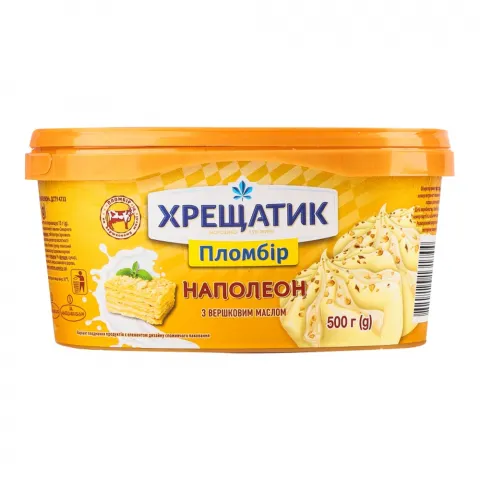 Морозиво Хрещатик 500 г пл. Наполеон пломбір 15