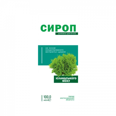 Добавка дієтична К енд Здоров`я Сироп Ісландського моху з цукром 100 мл