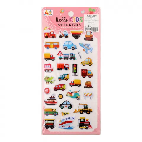 Наліпки дит. Маlevaro об`ємні  6 10х22 см 12шт. в ас.