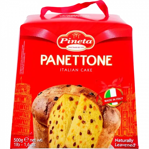Кекс Pineta Панетоне 500 г з родзинками та цукатами (Італія)
