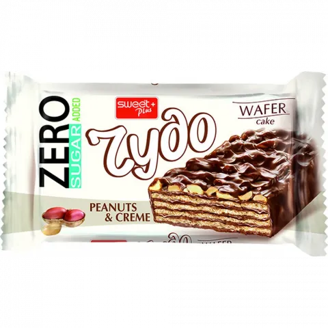 Вафлі RYDO 38 г з арахісом без цукру (Болгарія)И337