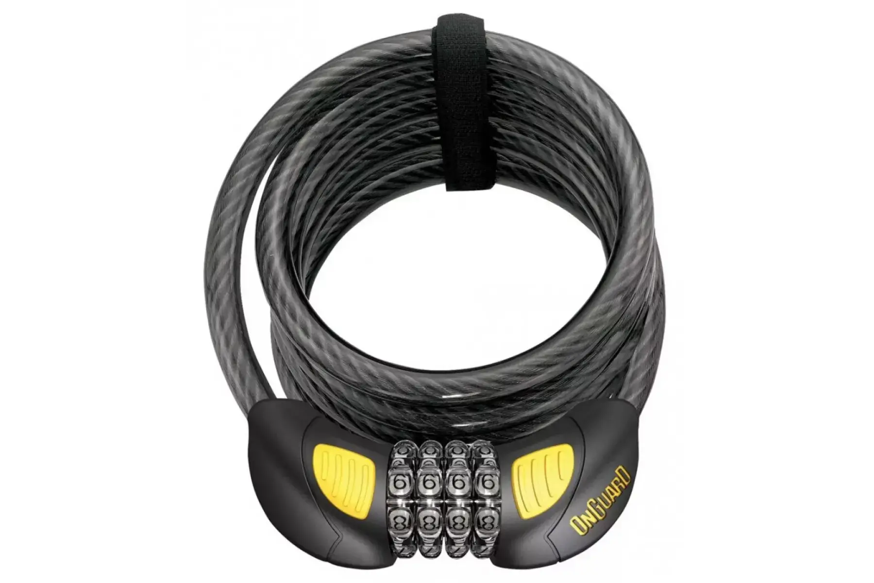 Замок Onguard DOBERMAN GLO кодовий з підсвіткою, спіральний трос 185см х 12мм