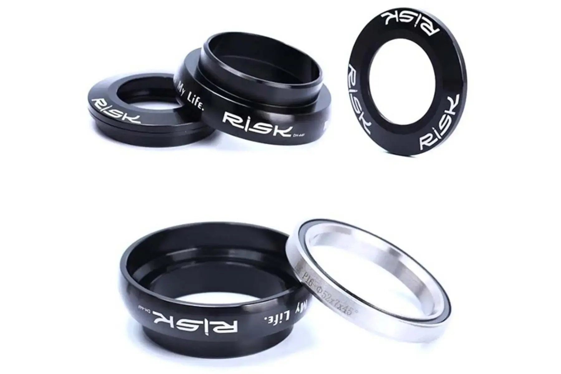 Рульова колонка Risk DH-44F al 1,5-1,1/8 28,6/44-44/30-39,8, неинтегрированная на промпідшипниках